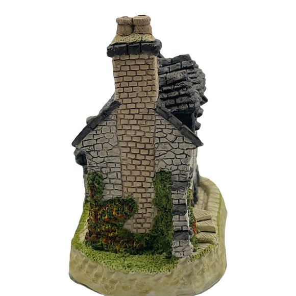 Vintage 1989 David Winter Burns Reading Room Cottage British Traditions Box COA - Picture 3 of 10